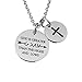 omodofo Christian Necklace Bible Verse Cross Pendant Prayer Charm Necklace Faith Religious Jewelry for Women (God is Greater Than The Highs and lows)