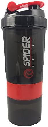 SexeMara Retail Store Classic Loop Top Protein Shaker Bottle with 3-Layer Twist n' Lock Storage