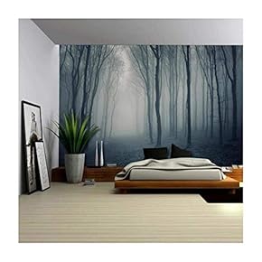Self-Adhesive Wallpaper Large Wall Mural Series (100"x144", The Misty Forest)