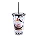 Silver Buffalo PT12087 Universal Polka Dot The Secret Life of Pets Norman Plastic Cold Cup with Lid and Straw, 16-Ounces