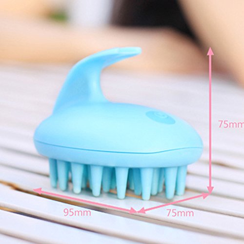 Shampoo Massage Comb Brush ixaer Scalp Massager Head Massager Hair Care Silicone Comb Rubber Bristles Anti-Slip Scalp Shower Hair Brush Helps Control Dandruff and Increase Scalp Circulation