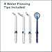 Waterpik Cordless Plus Water Flosser with 4 Flossing Tips, Rechargeable and Portable for Travel and Home, ADA Accepted, White WP-450