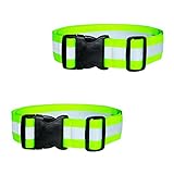 DASHGLOW - 2 Pack - Reflective Glow Belt Safety Gear, Pt Belt, for Running Cycling Walking Marathon Military