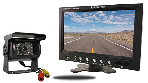 TadiBrothers 7 Inch Monitor and a 120 Degree Mounted RV Backup Camera (RV Backup System)