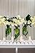 Luyue 20 Pcs White Fake Calla Lily Artificial Flowers Bridal Wedding Bouquet Latex Real Touch Flower Home Kitchen Office Decor