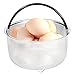 Steamer Basket for Instant Pot 8qt 6 Quart Available 18/8 Stainless Steel Insert Pressure Cooker Accessories Egg Vegetable Meat Silicone Handle Dishwasher Safe