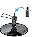 LCL Beauty Chrome Salon Barber Chair Height Extender (3