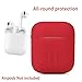 Tutor ll037 AirPods Silicone Case Shock Proof Protecitive Cover and Anti-Lost Strap and Headphone Case for Apple AirPods (Red)