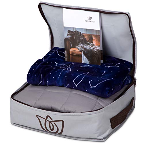 image for Florensi Weighted Blanket for Kids with Removable Bamboo Duvet Cover (