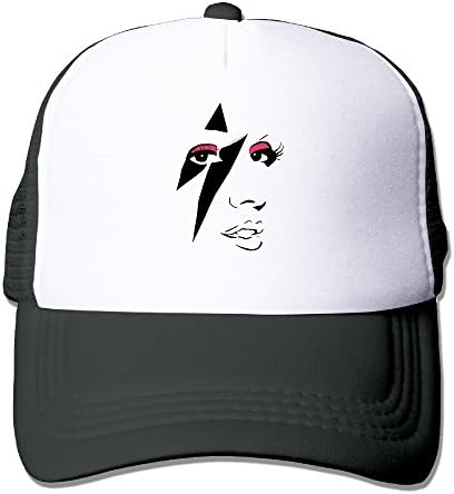 MAFAM Black Lady Gaga Logo Adjustable Baseball Trucker Cap One Size Unisex