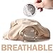 HOFISH Women's Plus Size Low Waist Maternity Pregnant Underwear Brief Panties, Beige Black Pink, Medium (US 8-10)
