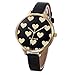 Balakie Women's Watch, Ladies Watch Casual Heart Pattern Dial Thin Faux Leather Quartz Analog Wrist Watch
