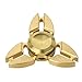 Posife Brass Fidget Spinner Spinetic Spinners Metal Fidget Toy EDC Hand Spinner Ultra Durable Brass Made Triple Arms(Copper)