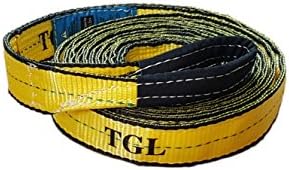 TGL 2", 20' 2-ply construction, 23,000 LB rated tow strap with reinforced loops