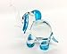 HAND BLOWN Art Glass,Blue Elephant Miniature Animals Collection, Dollhouse Miniatures, By Audomna Shop.