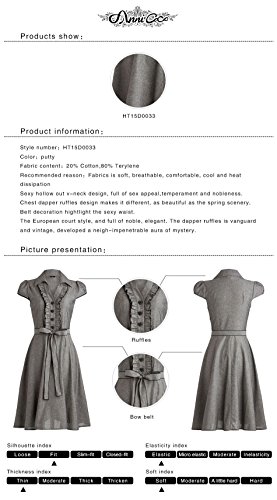 Swing Vintage Party Dresses Multi Colored Anni Coco® Women 1950s Cap Sleeve