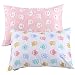 Kids Toddler Pillowcases - 2 Pack Pillowslip Case Fits Pillows Sized 13 x 18 or 12x 16 for Kids Bedding Pillow Cover Pink/White Owl Baby Pillow Cases - by UOMNY