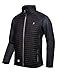 Little Donkey Andy Men's Insulated Running Hiking Jacket, Thermal Hybrid Jacket, Lightweight, Warm and Breathable