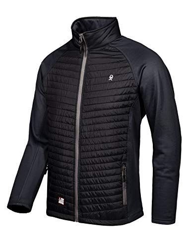 Little Donkey Andy Men’s Insulated Jacket, Thermal Hiking Hybrid Jacket, Lightweight, Warm and Breathable