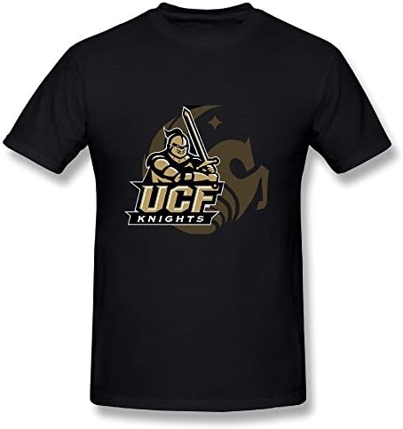 Throair Men's UCF Short Sleeve Round Neck T Shirts XXL Black