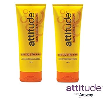 Amway Attitude Sunscreen Cream(100 g) (Set of 2Pcs)