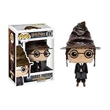 Funko Pop Movies: Harry Potter with Sorting Hat Collectible Figure, Multicolor