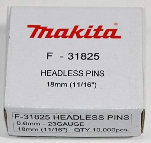 Makita F-31825 Makita MAKITA F-31825 18mm 23 Gauge Headless Pins 1 Black, 18 mm - Image 3