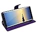 LK Case for Galaxy Note 8, [Wrist Strap] Luxury PU Leather Wallet Flip Protective Case Cover with Card Slots and Stand for Samsung Galaxy Note 8 (Purp