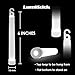 Lumistick 6 Inch Premium Glow Sticks | 15mm Thick Flat Bottom Illuminating Glowing Sticks | Waterproof & Non-Toxic Light Up Neon Sticks with Hook for Camping & Hiking (White, 25 Glow Sticks)