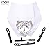 GOOFIT Universal 12V 35W Motorcycle Supermoto Halogen Headlight Indicator Fairing Lampshade for Dirt Bike Motor White