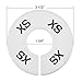 Eboot 40 Pieces Clothing Size Dividers Retail Round Closet Size Dividers White Hangers Plastic Clothes Rack Preprinted in XXS to XXL for Home or Clothing Store