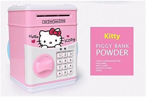 Softa Hello Kitty Piggy Bank with Smart Electronic Lock Money Safe for Coin/Bills