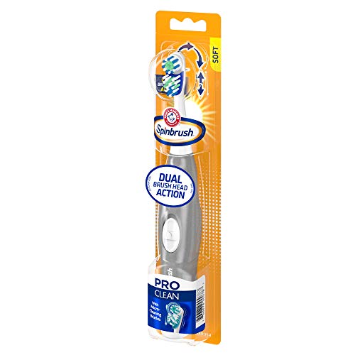 Arm & Hammer Spinbrush Pro Series Daily Clean Battery Toothbrush, Soft