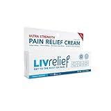 LivRelief Ultra Strength Natural Pain Relief Cream – Fast Relief of Arthritis Pain, Back Pain, Knee Pain, Tennis Elbow, Sore Muscles and Joints