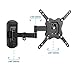 DYNAVISTA Full Motion TV Wall Mount Bracket with Tilting Swivel Articulating Arm up to VESA 200 x 200 mm and 44 lbs for 12 to 40 inch TV Flat Screens and Monitors (Black)