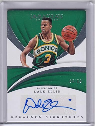2017-18 Panini Immaculate #HS-DEL Dale Ellis #HS-DEL NM Near Mint Auto 86/99
