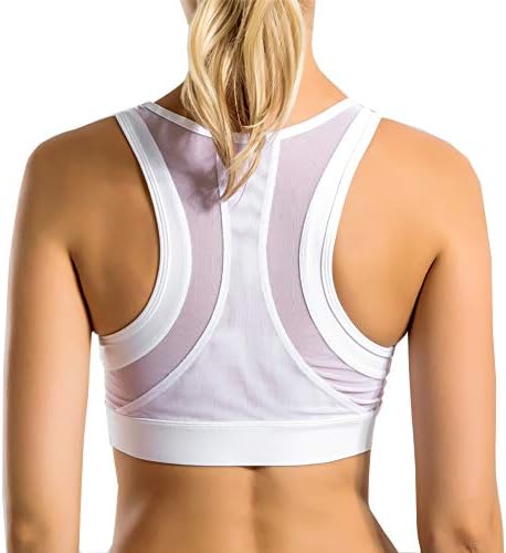 newlashua Women's High Impact Sports Bra Racerback Padded Workout Yoga Bra Top
