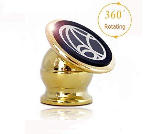 Yelovemei Multifunctional Magnetic Car Mount For Any Car And Any Phone| Car Mount Holder| Sucker For GPS | Pad While Driving (Gold)