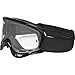 Oakley XS O-Frame MX Goggles (Jet Black Frame/Clear Lens, One Size)