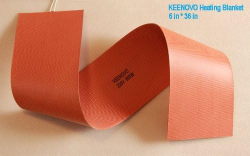 6" X 36", 800W@220V, KEENOVO Silicone Heater Blanket for Musical Instrument Bending/Molding, Custom Design Welcome