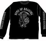 Sons Of Anarchy Fear The Reaper Long Sleeve Black T-Shirt Large