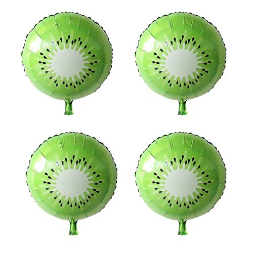 4pcs Fruits Balloons Foil Mylar Helium Aluminum Balloon for Wedding Birthday Party Baby Shower Party Decoration Favors Supplies (Kiwifruit) - Thumbnail 4