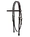 Tahoe Double Stitched Leather Browband Western Headstall, Multiple Colors & Sizesthumb 1