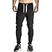 Donhobo Men's Elastic Cuffed Casual Drawstring Training Jogger Athletic Pants Sweatpants