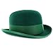 Belfry Mickey St. Patrick's Day Irish Green Derby Hat with Feather and Liner
