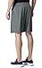 CLSL TM-MTP07-DGY_Large j-XL Tesla Men's Lightweight HyperDri Running Shorts With Pockets MTP07