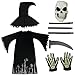 Spooktacular Creations Glow in the Dark Grim Reaper Costume for Boys, Halloween Costumes for Kids, Boys-M(8-10yr)
