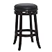 Boraam Height Backless Swivel Bar Stool-Black/Cappuccino, 29-Inch, 1-Pack