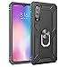 Xiaomi Mi 9 Case, Shockprooof Impact Resistant Hybrid Heavy Duty Dual Layer Armor Hard Plastic and Soft TPU with a Kickstand Bumper Protective Cover Case for Xiaomi Mi 9 (Black)