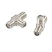 uxcell 5 Pcs F Type Female 3 Ways Joiner Adapters for Antenna Cables